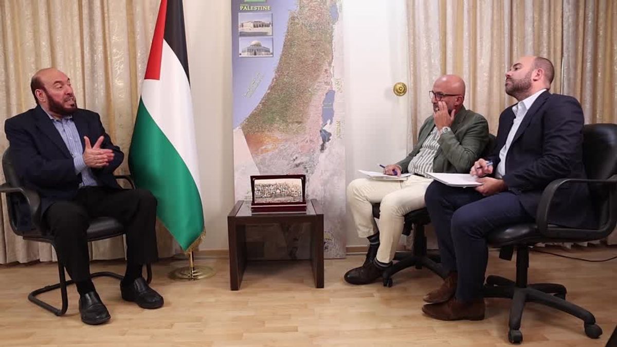 Hamas intends to maintain security control in Gaza during an interim period, Senior Hamas official Mohammed Nazzal told Reuters, adding he could not commit to the group disarming - positions that reflect the difficulties facing U.S. plans to secure an end to the war. Zachary Goelman reports.