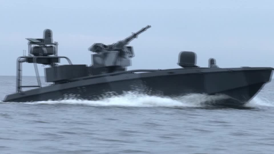 ウクライナが最新型水上ドローン「シーベビー」公開 ロシア艦艇攻撃
