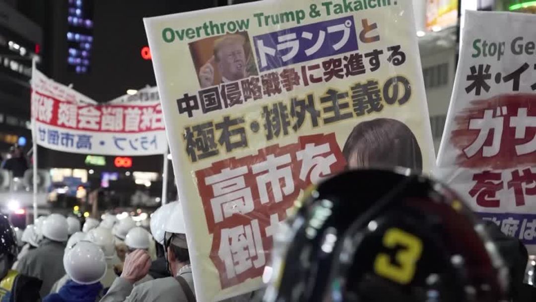 Protesters rally in Tokyo against Trump's visit, Takaichi meeting | Reuters