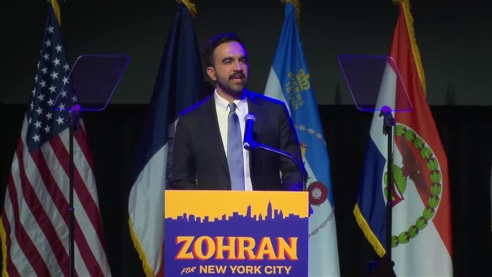 Zohran Mamdani tells Trump 'turn the volume up' in victory speech