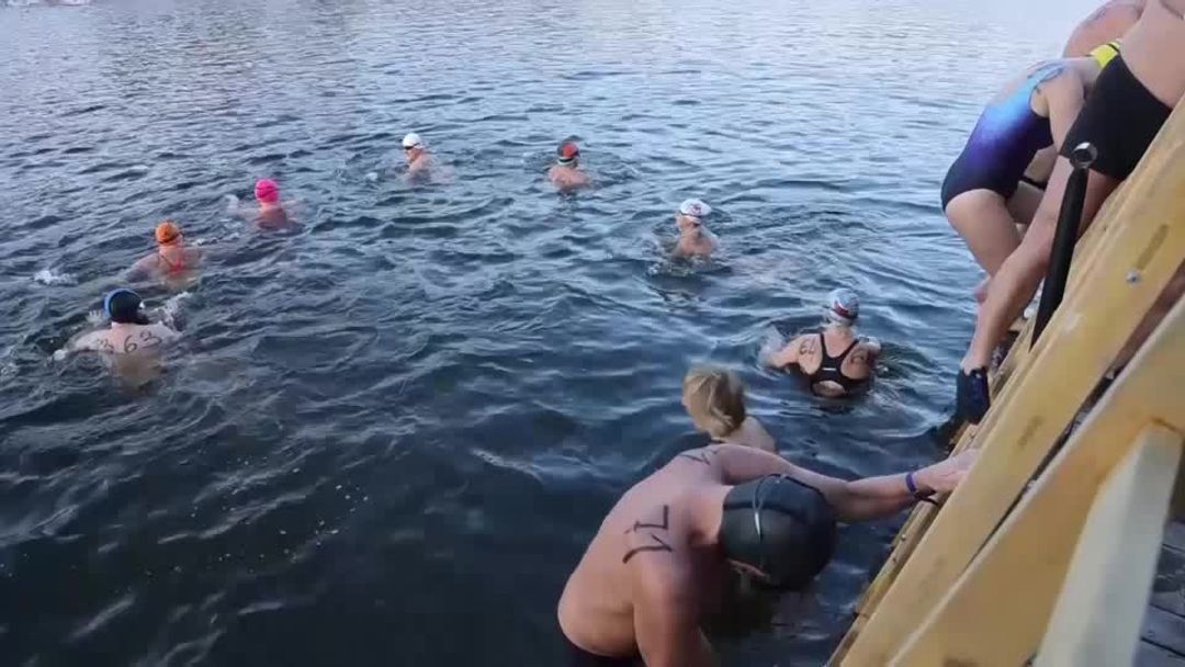 Czechs plunge into icy river for Boxing Day swim in Prague | Reuters