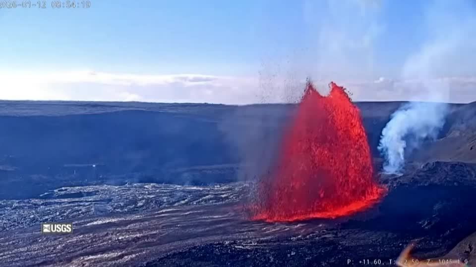 米ハワイ・キラウエア火山が再び噴火、溶岩噴泉が最大約6メートルに