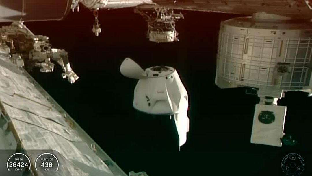 Four space station crewmates, one ailing, begin emergency return flight ...