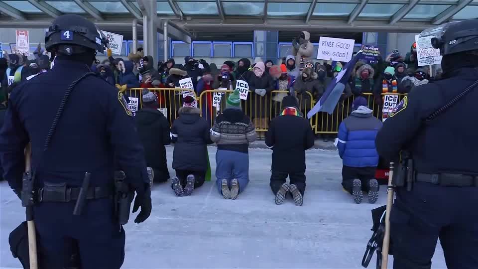 Clergy members arrested at anti-ICE protest in Minnesota | Reuters