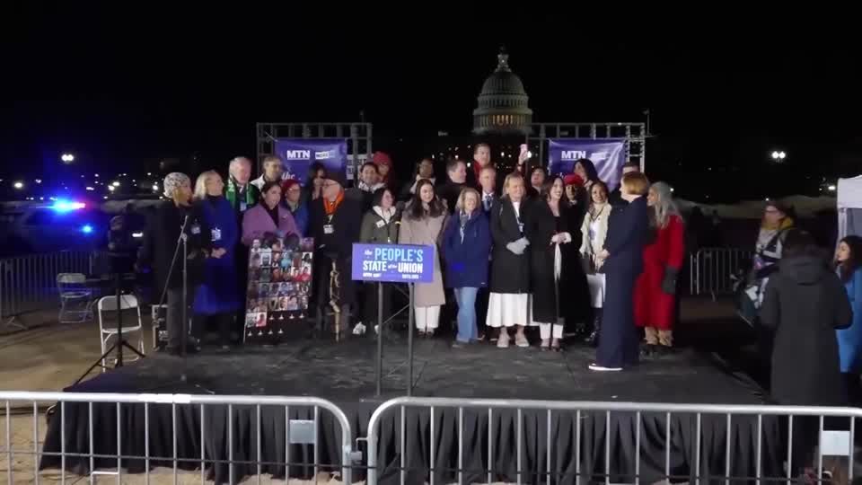 Democrats hold counter-rally to Trump’s State of the Union address ...