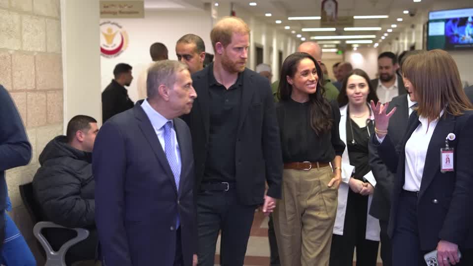 Prince Harry and Meghan meet Gaza evacuees in Jordan | Reuters