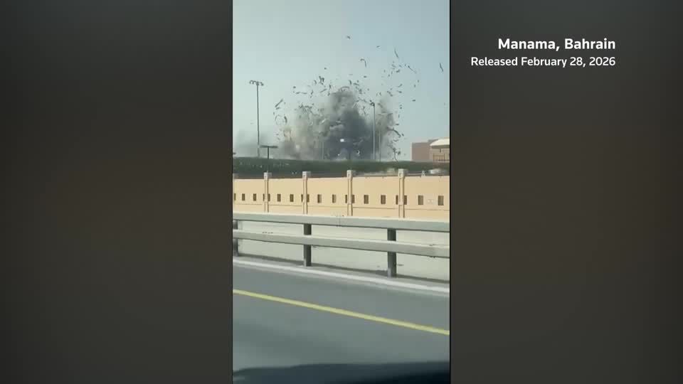 Eyewitness video shows moment of strike near US base in Bahrain | Reuters
