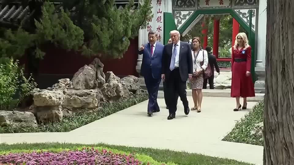 Trump and Xi enjoy rare Zhongnanhai garden tour | ロイター