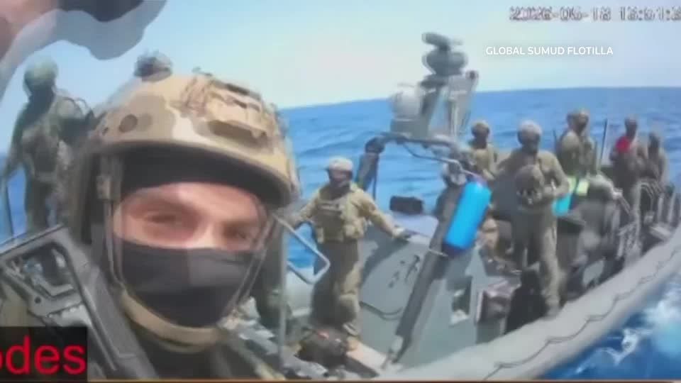 ガザ支援船39隻、イスラエル軍が拿捕 国際水域で制圧か（字幕・19日