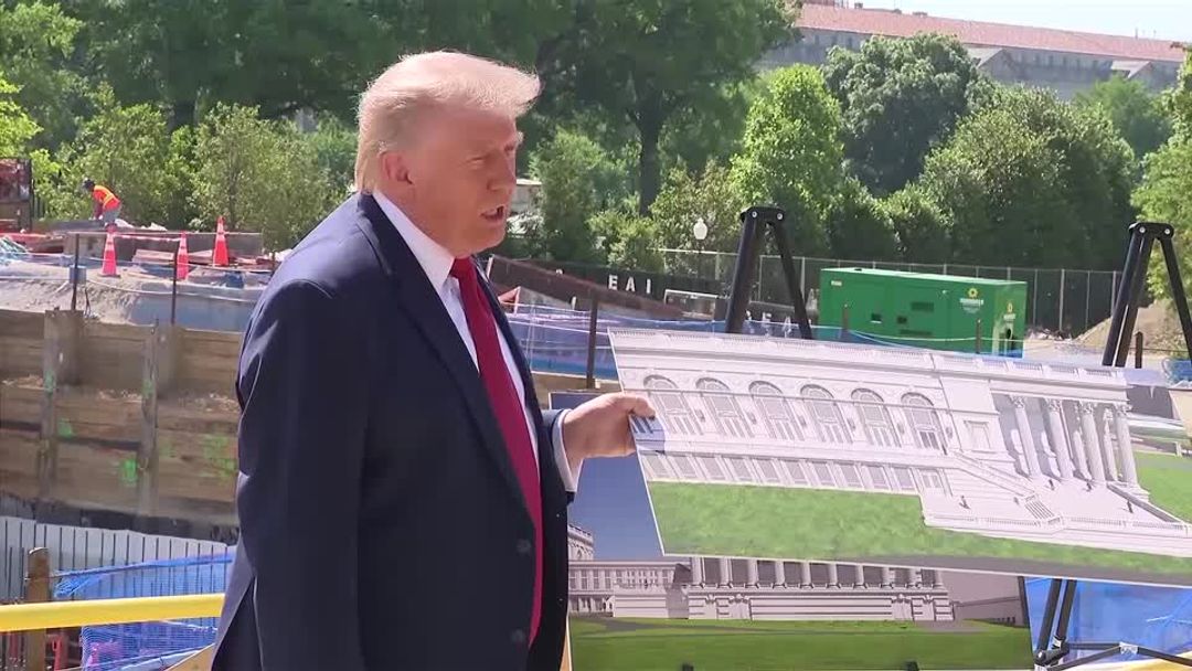 Trump reveals new details of bunker-like ballroom with drone base