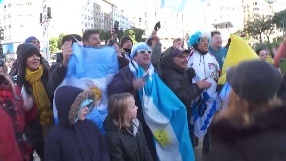 Fans sing happy birthday for Lionel Messi, who turns 39