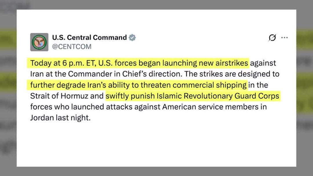 US renews strikes on Iran after two military personnel killed by Iranian attack