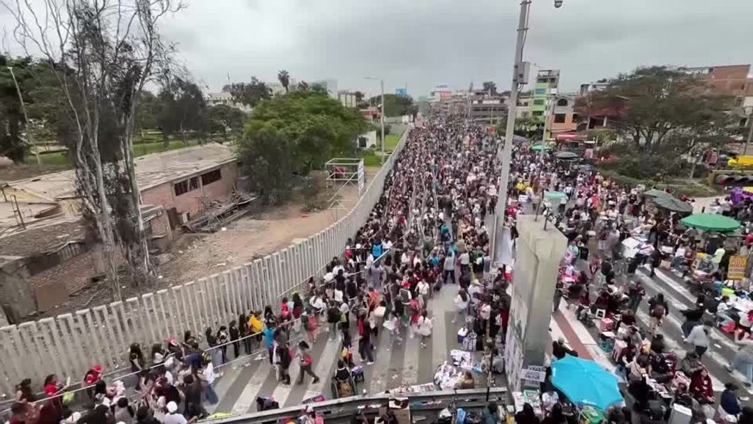 BTS fans form massive line for group's first-ever concert in Peru | Reuters